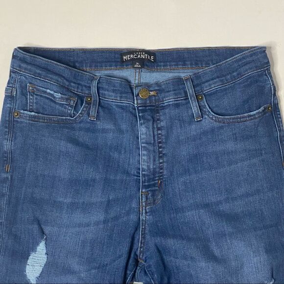 J.Crew | Mercantile Skinny Factory Distressed Denim Jeans - Picture 2 of 5